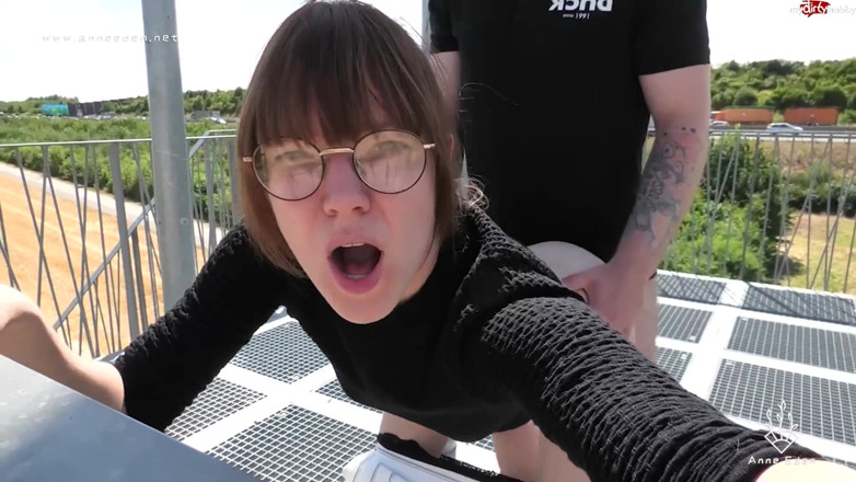 Anne Eden: Sperm explosion on the highway!