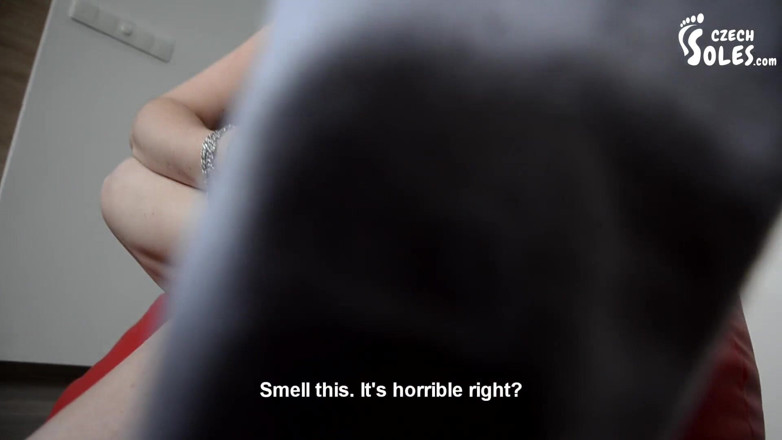 Czech Soles - foot fetish content: Śmierdzące skarpetki tenisowe