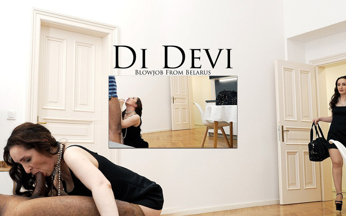 Older Lady Fun: Ді Деві міжрасовий мінет, ковтання сперми в обличчя