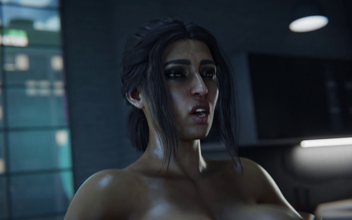 Futanari 3D: Komutan baron ve jennifer - anal futanari sert sikiş 3d animasyon