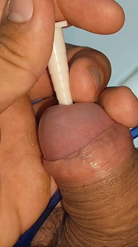 Applying Serum for a Nice Hot and Fierce Cock