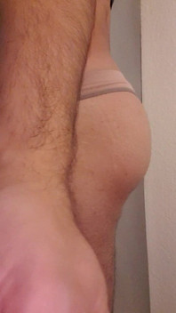 Ass in Girls Underwear