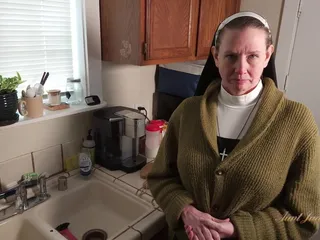 AuntJudysXXX - Naughty Horny Nun Autumn Fucks the Handyman