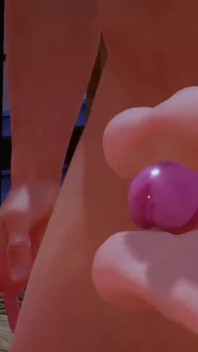 Awek Jepun panas dengan rambut biru boleh mengendalikan zakar besar dengan betul: hentai 3d