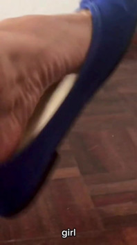Shoeplay with Well Worn Flats with Sexy Feet From Empress Bella Sadic