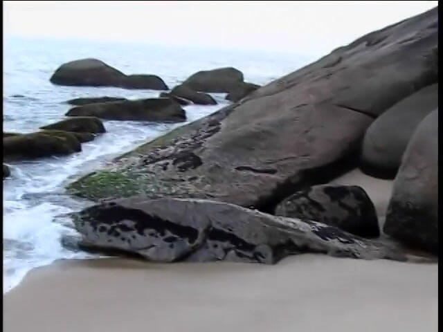 Anal seduction: Hot Spanish blonde gets her ass drilled on the beach...