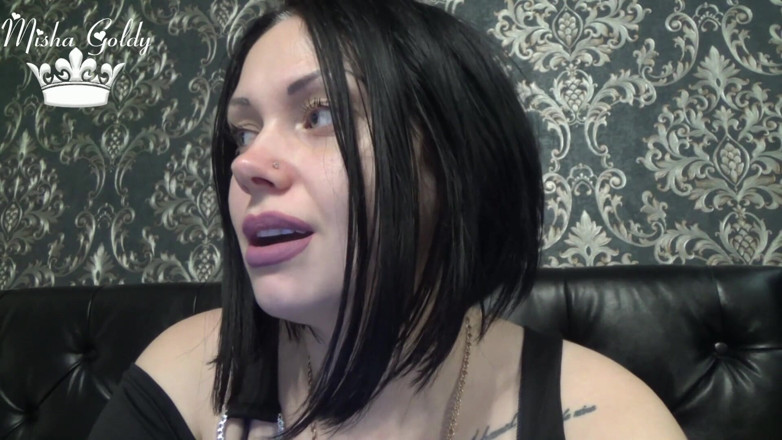 Goddess Misha Goldy: Biggest asshole but the smallest cock