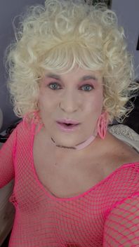 Kissing a Blonde Transvestite?