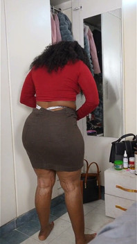 Thick Thighs in Skirt.