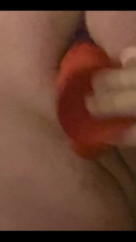 Watch My Fuck My Ass with My Favourite Red Dildo