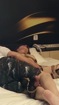 Uncensored Adulterous Couple Bondage Fantasy Sex Blowjob and Swallowing a Lot of Semen!!