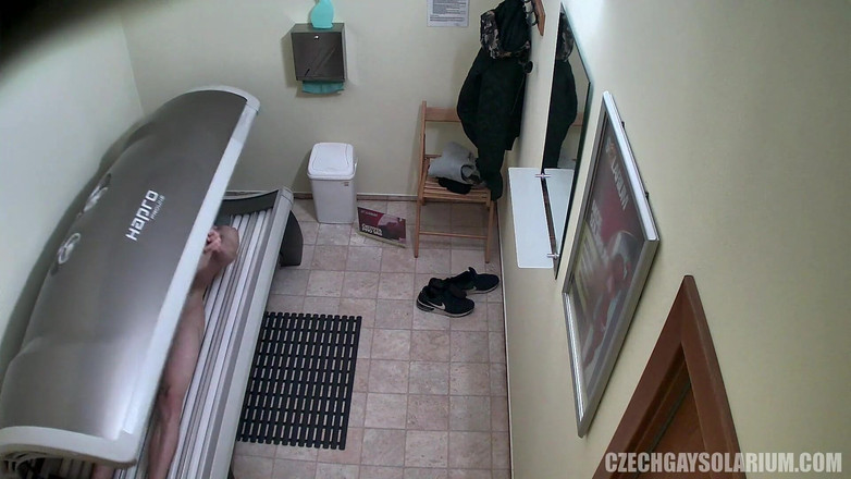 Czech Gay Solarium: Solarium gay checo 40 bronceado show de cámara traviesa de hunk