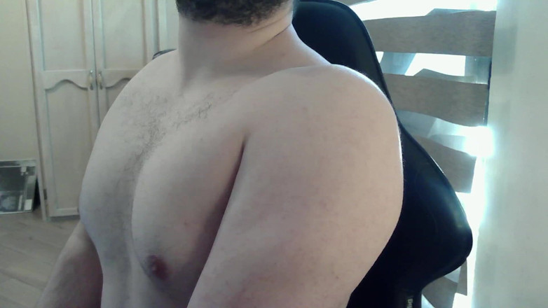 Himbo_Fox: 肌肉发达的 camboy 锻炼他的上身