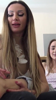Hot MILF Tickling Her Cute Teen Friend