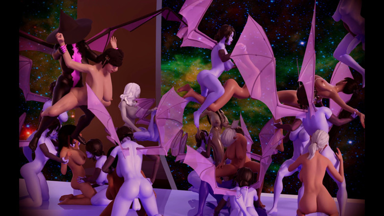 Kimdam3d: Fggb 95 Demon and Asian Elf Orgy