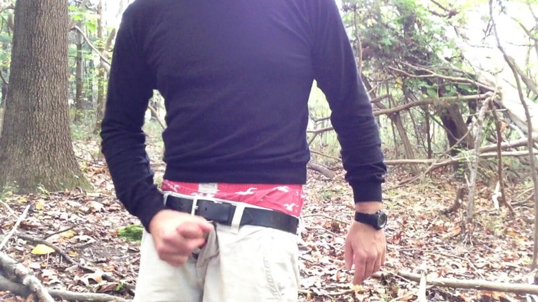 TJenner: Hängen und wichsen im wald. Verbale