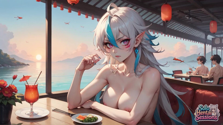 Solo Hentai Sessions: Si matahari terikat &amp; pemikiran rahsia: Intimasi Kafe Solo Elf