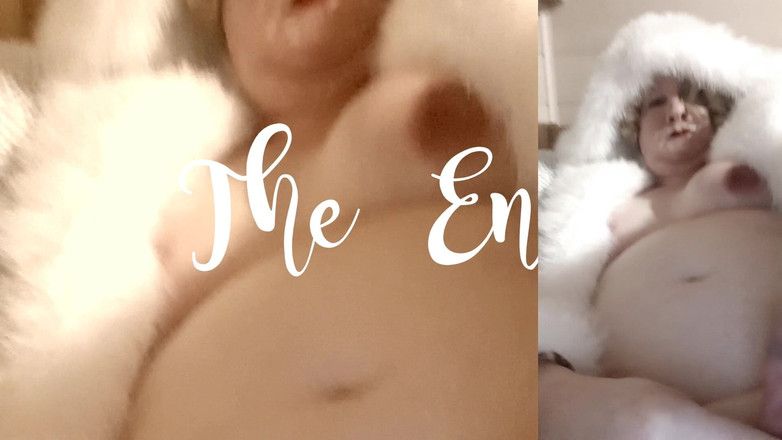 Trans fur bitch: Retro transfurlady zeigt titten und harten schwanz und kommt