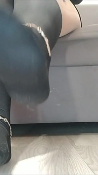 (89) Black High Socks Fetish2