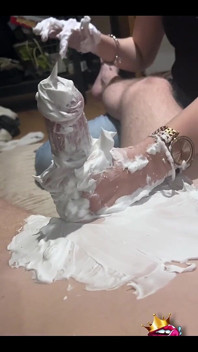 After Shaving His Cock