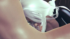 Joas22222: Felicia Hardy Black Cat v černé kůži - provokativní kouření & deepthroat pro...