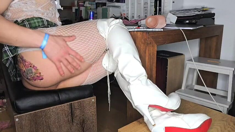 Daddy Femboy: Sweaty Feet in Boots