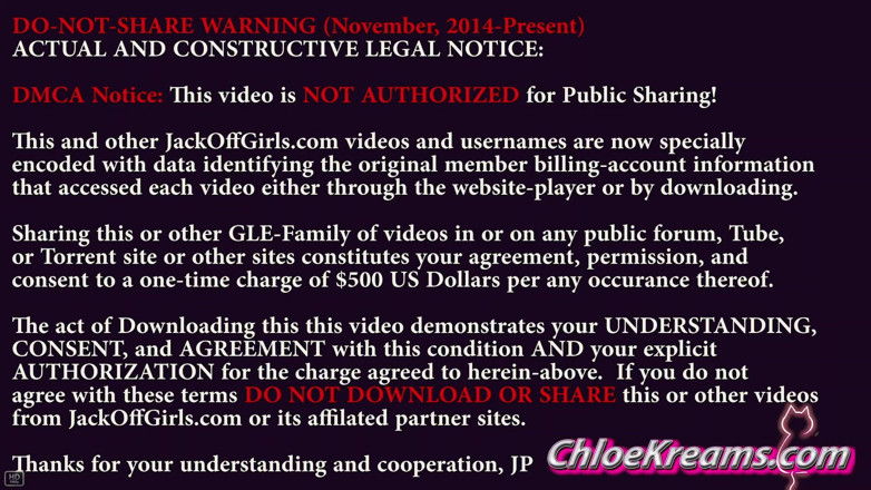 JackOffGirls: 18yo Chloekreams Cum Denial Edging Game