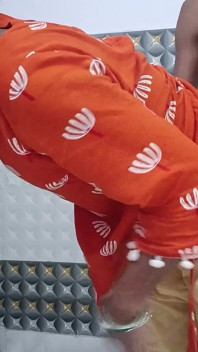 Quente desi messy boquete &ampl estilo dogy sexo vestido laranja