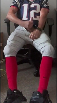 Jockdad87 Jerks and Shoots a Load in His Football Uniform