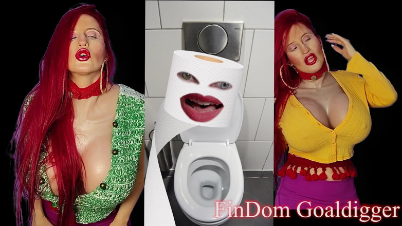 FinDom Goaldigger: Transformation into Toilet Paper