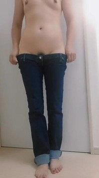 Jeans Bertingkat Rendah Jepang
