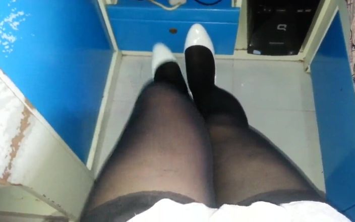 Kit19881127: Pantyhose Cumming 6