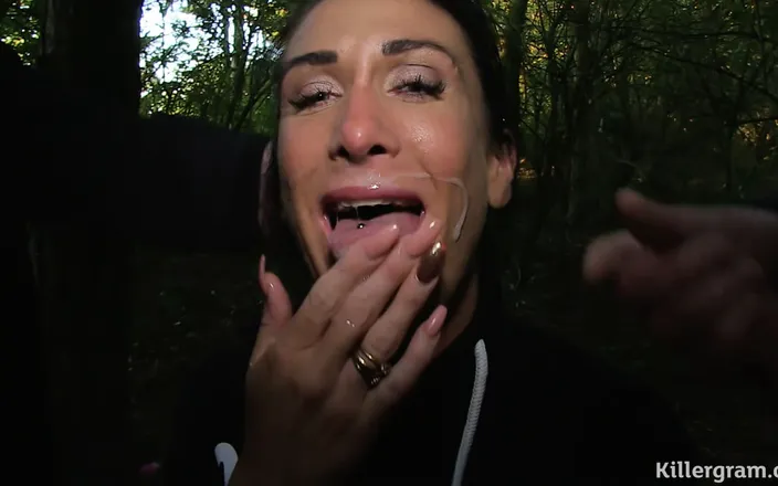Killergram: It's a Day Time Dogging Mission for the British Brunette...