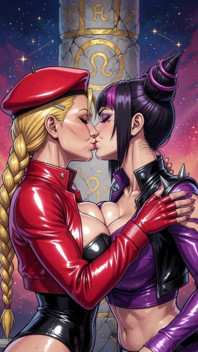 Street Fighter Juri and Cammy (ai)