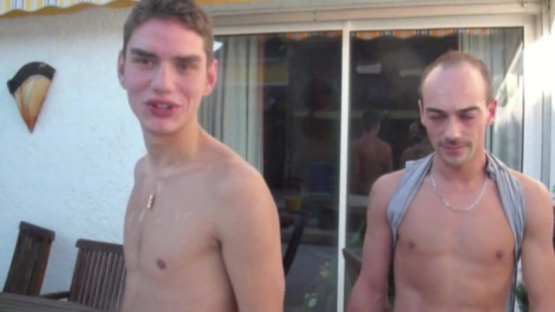 Crunch Boy: Twink scopata da dritto in un luogo all'aperto discreto