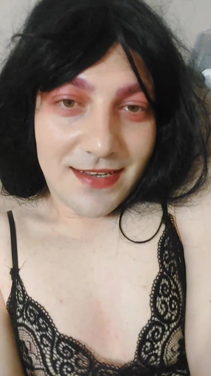 Kitty_Cross: Gótica doce branca bonita maricas fofa rosto