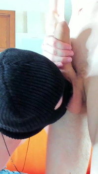 Licking the Foreskin of My Big 23 Cm Cock Must Be Exciting