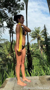 Outdoor Workout for Back, Arms and Ass in Micro Bikini