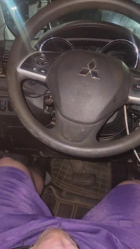 Using Pink Panties to Jerk off in My Car.