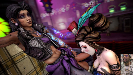 L6RD7BLU3 FUTA: Dos zorras travestir lamiendo en un pecho grande bbc transgénero,...