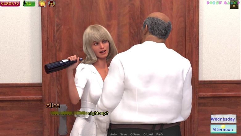 Porny Games: Alenka v říši divů od pomalých her - manželka má sex s šéfem,...
