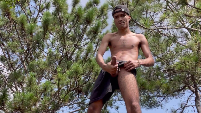 vergar4_daviid: 露出癖のある人が山の真ん中で裸になる