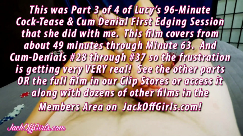 JackOffGirls: Jackoffgirls - Lucy Extreme Edging Handjob Footjob Pt3 Denials #49 to #63