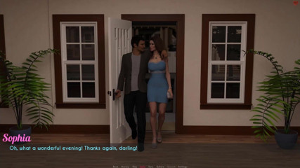 Visual Novels: Жена и мачеха, часть 63 - отсос ступней жены