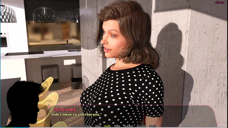 Johannes Gaming: 海利故事 #17 - 海莉和约翰尼斯照顾阿德里亚娜的房子...Johannes在餐桌上干了海莉