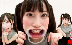 Japan Fetish Fusion: Zabaleno v Momonyánových přetékajících slinách a růžovém jazyku! Jazyk a...