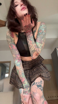 Lifted My Skirt to Show off This Wet Pussy
