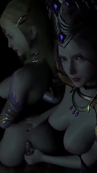 女王と王女の誘惑 - 変態3D無修正V255