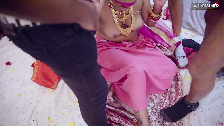 Biind as times: Gangbang Suhagarat パート 2 - デジ インド ティーン 18+ 妻 非常に最初の Suhagarat (フル ムービー)