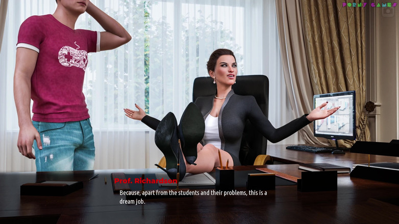 Porny Games: L7team tarafından Sunville'in orta yaşlı seksi kadın - azgın müdürle cezamı...